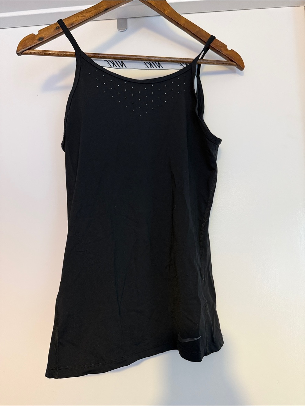 Nike Black Strappy Camisole with Studded Neckline